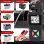Battery System Detect 100-2000 CCA Car Battery Tool 6V 12V 24V Car Battery Tester Auto Battery Analyzer BM550 Black - Image 5