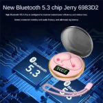 Led Display Headphones Led Power Display Hifi Stereo Sound Invisible Mini By-8 Consumer Electronics Stereo Music Headphones - Image 6