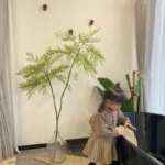 New Artificial Southern India Large Bamboo Leaf Tropical Rainforest Green Tree Garden Outdoor Living Room Bonsai Home Decoration - Image 3